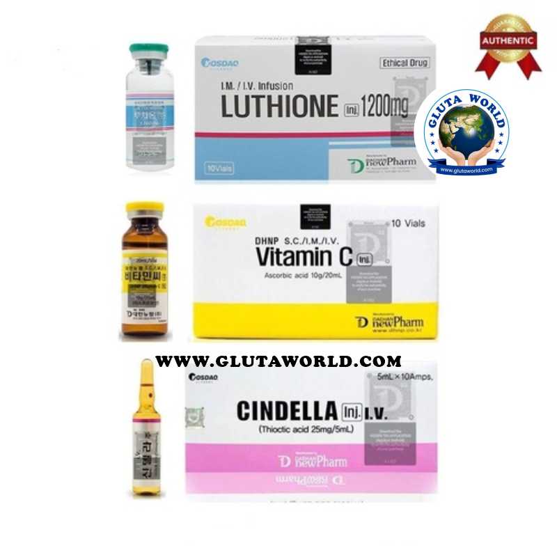 Cindella Glutathione Injections 600 mg full set