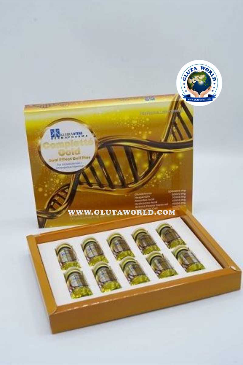 Complette Gold Dual Effect Cell Plus Glutathione 5000000mg Injections
