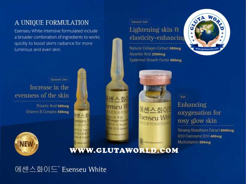 Esenseu White Intensive Glutathione 8000mg Injections 2