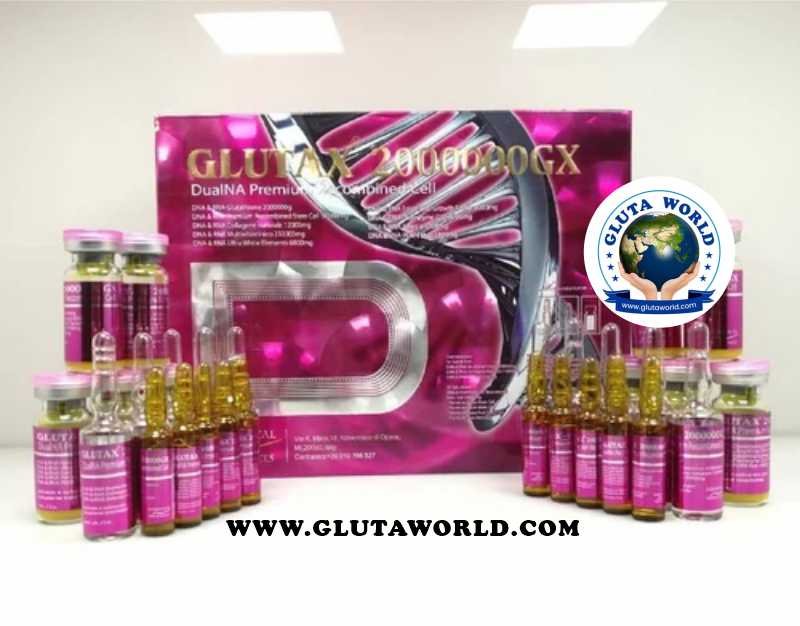 Glutax 2000000GX DualNA Premium Recombined Cell 10 Sessions Glutathione 2