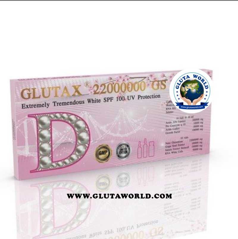 Glutax 22000000gs Extremely Tremendous White Glutathione Skin Whitening Injection