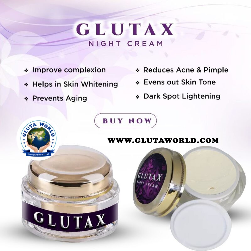 Glutax Night Cream Skin Whitening cream For Fairness For men and women