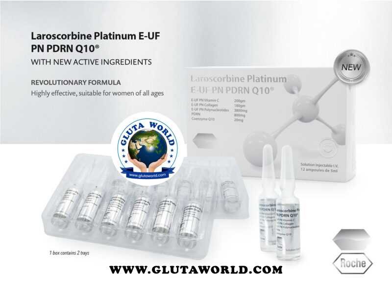 Laroscorbine Platinum E UF PN Vitamin C 200g & Collagen 180g Injection