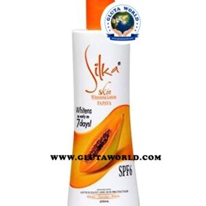 Silka Papaya Skin Whitening Lotion Orange for Unisex